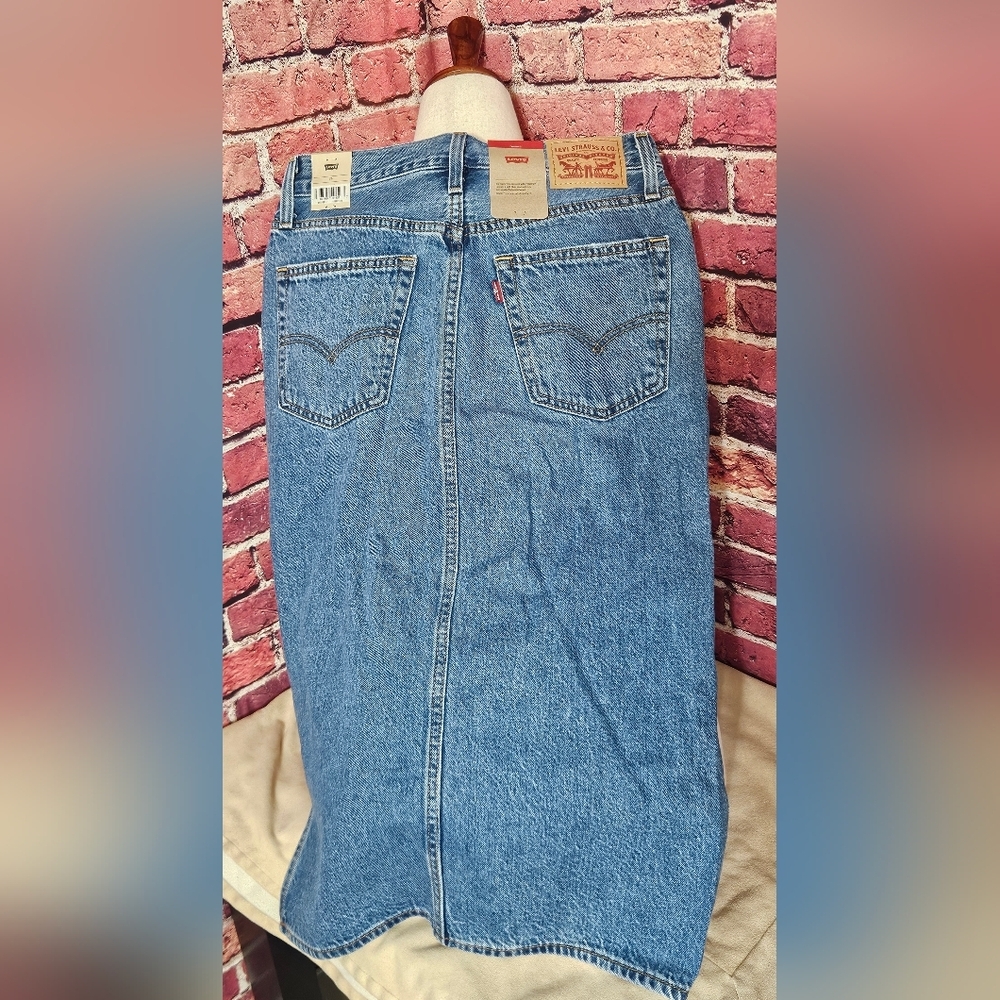 Blue Denim Skirt Womens Size 26 - Picture 5 of 13